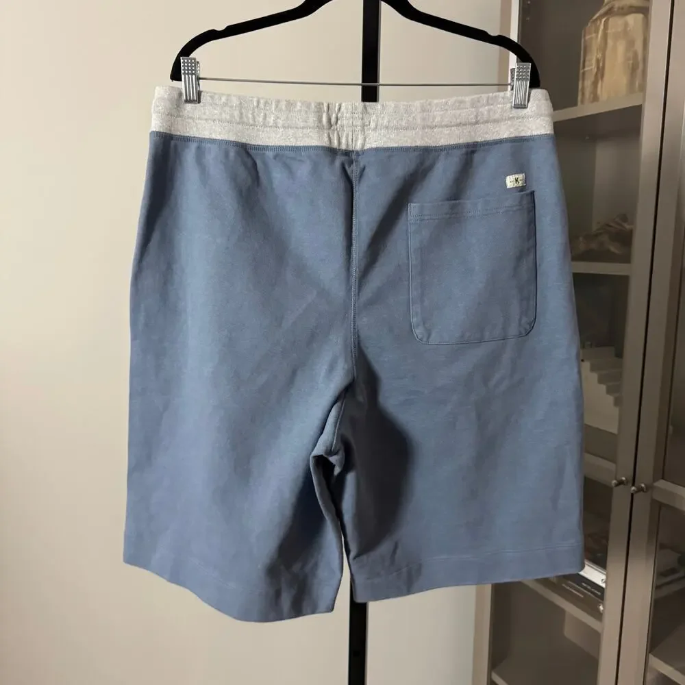 Knickerbocker NYC Blue Grey Logo Collegiate Shorts XXL NEW Cotton Sweatshort